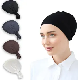 Women Under Scarf Hat Hijab Cap Islamic Hijab Undercap Hijab Bonnet Cap Muslim Inner Beanies Hat Underscarf Turban